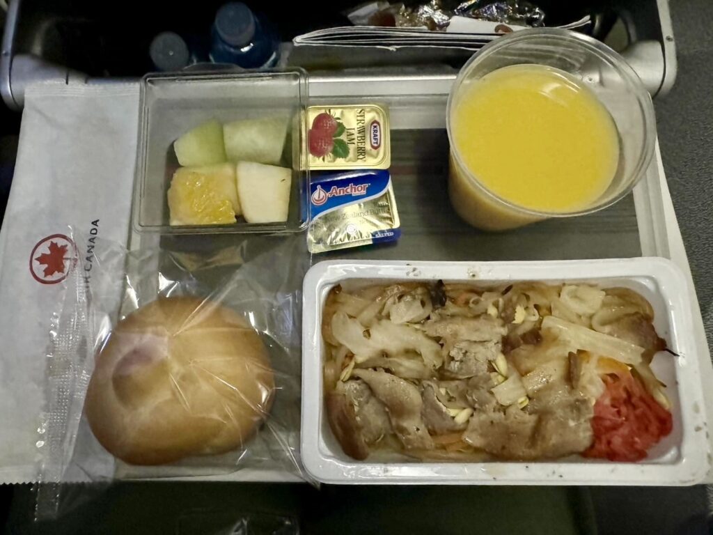 エアカナダ 機内食