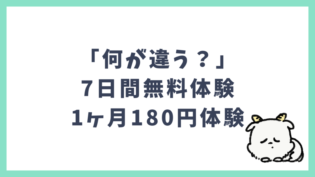 スピーク 7日間無料体験 1ヶ月180円体験 違い
